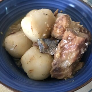 サバ缶と里芋のほっこり煮